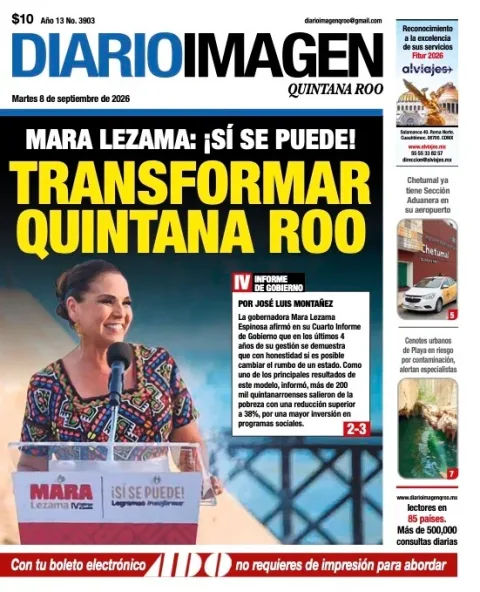 Portada de Diario Imagen Quintana Roo