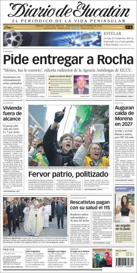 Portada de Diario de Yucatán