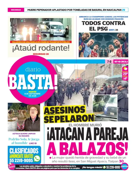 Portada de Basta! (contraportada)