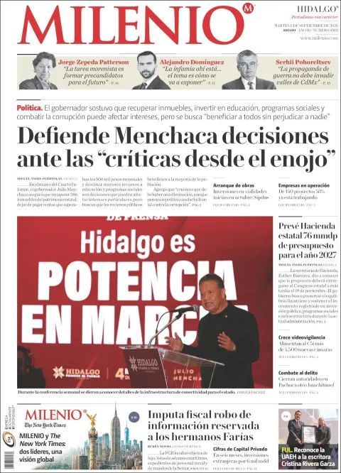 Portada de Milenio Hidalgo