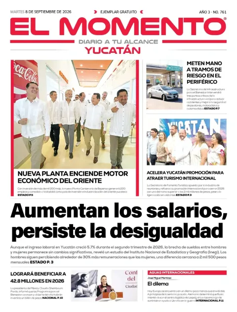 Portada de El Momento Yucatan