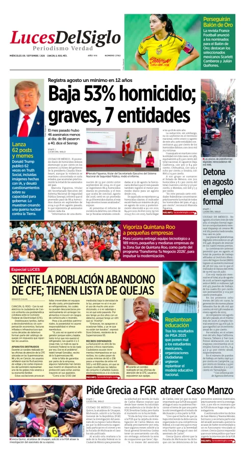 Portada de Luces del Siglo