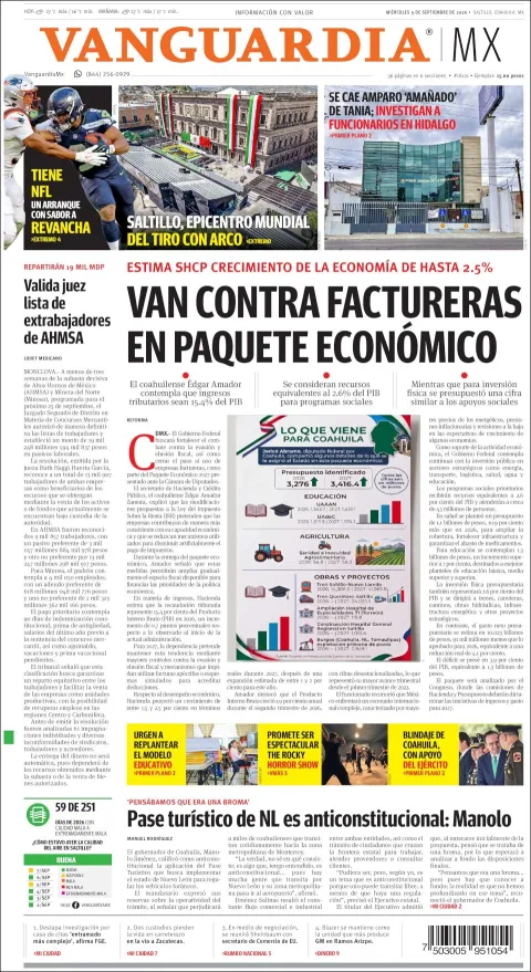 Portada de Vanguardia
