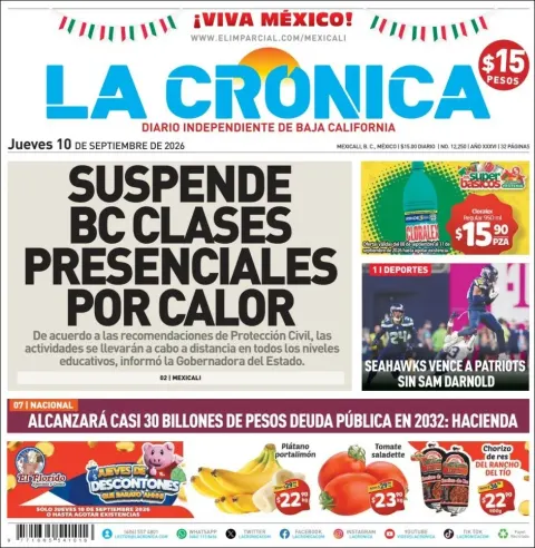 Portada de La Cronica