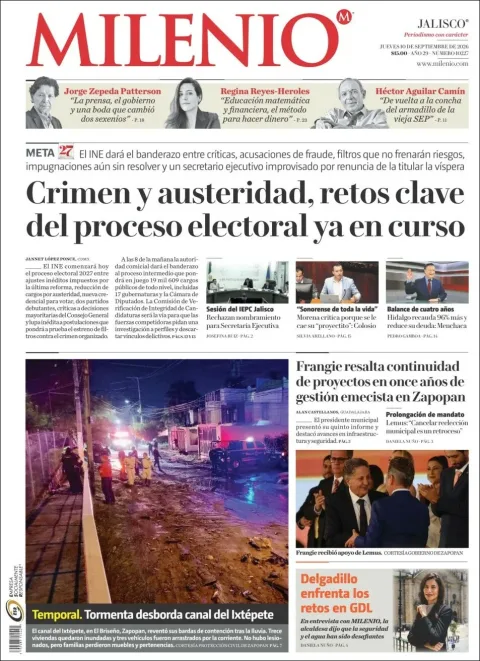 Portada de Milenio Jalisco