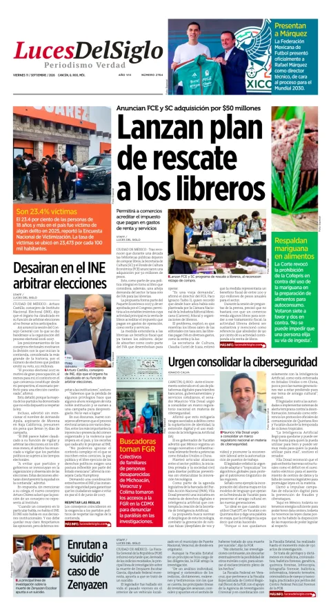 Portada de Luces del Siglo