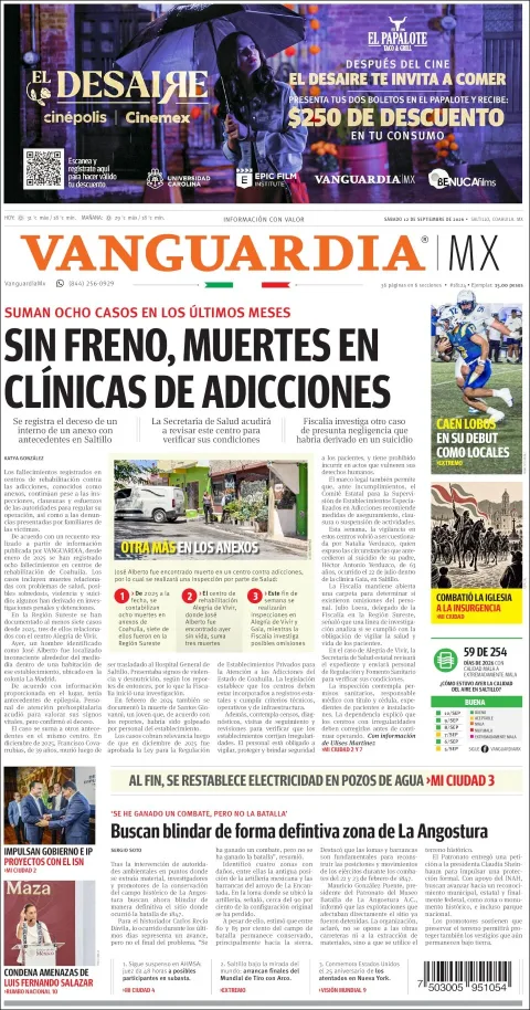 Portada de Vanguardia