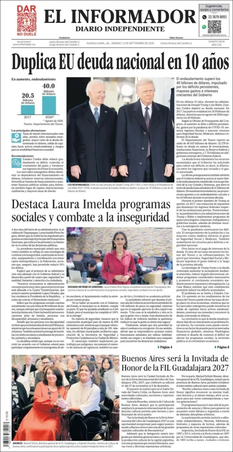 Portada de El Informador
