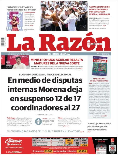 Portada de La Razon