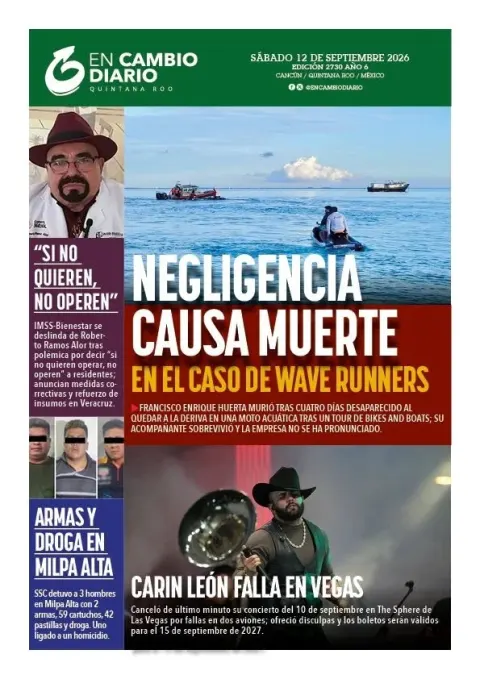 Portada de En Cambio - Quintana Roo (contraportada)