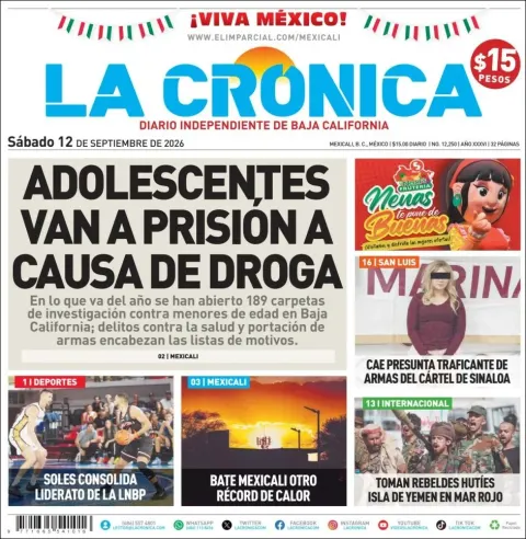 Portada de La Cronica