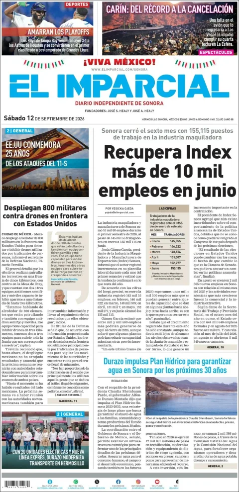 Portada de El Imparcial