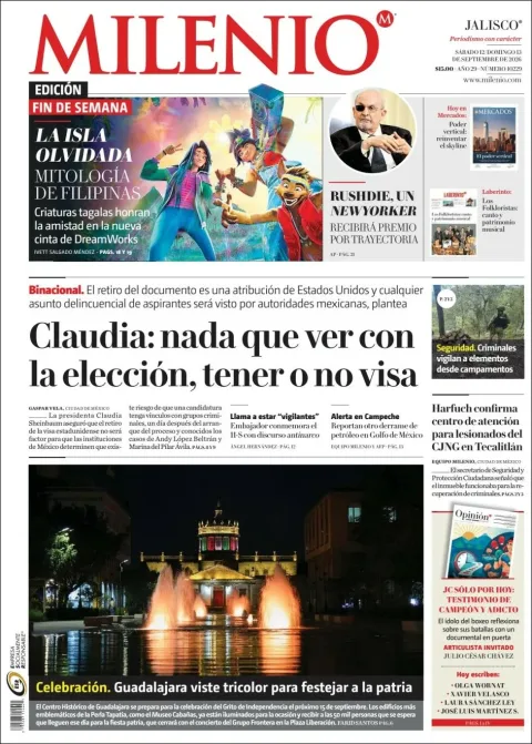 Portada de Milenio Jalisco