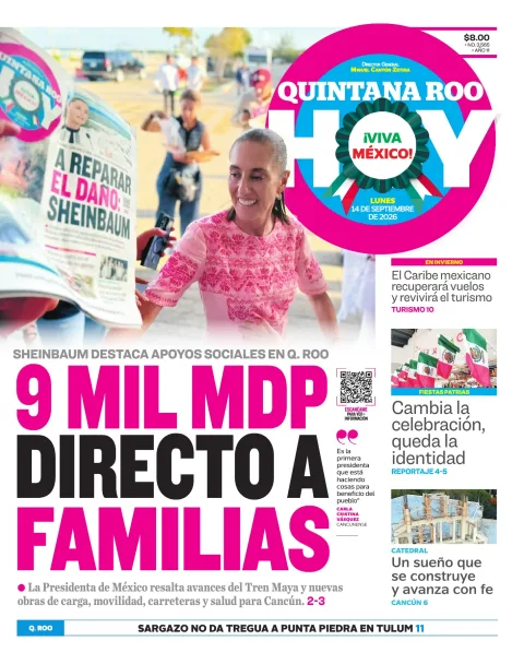 Portada de Quintana Roo Hoy (portada)
