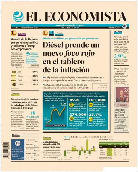 Portada de El Economista