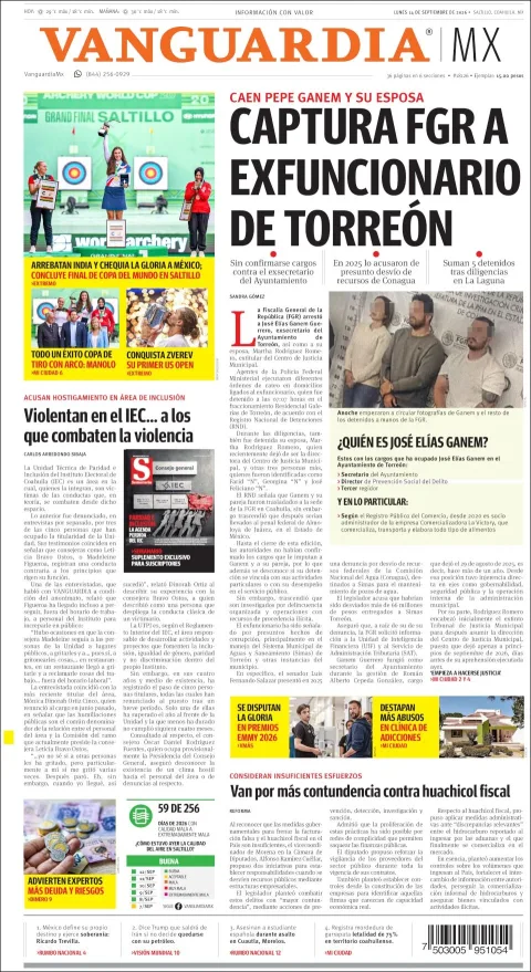 Portada de Vanguardia