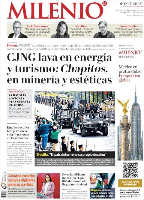 Portada de Milenio