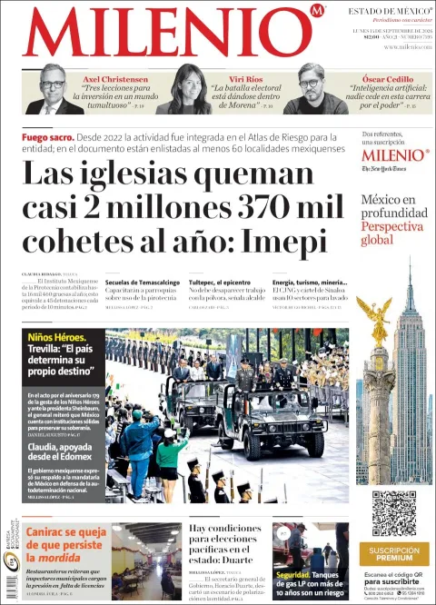 Portada de Milenio Edo de Mexico