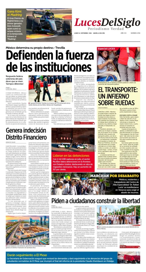 Portada de Luces del Siglo