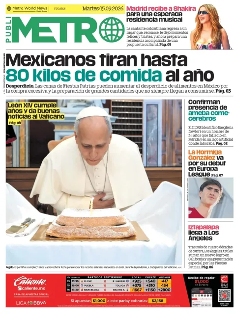 Portada de Publimetro Merida