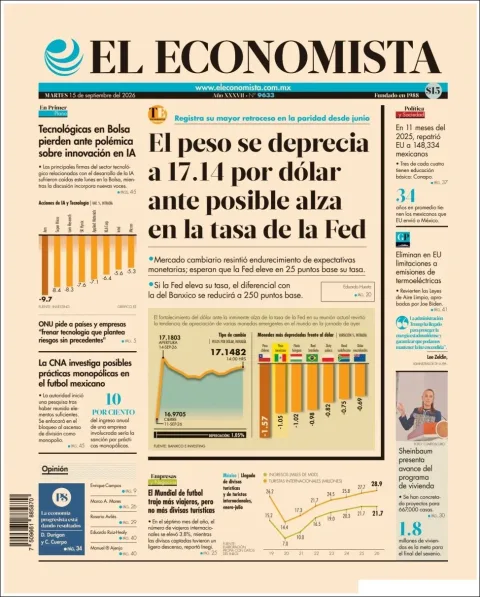 Portada de El Economista