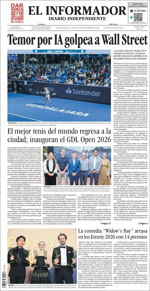Portada de El Informador
