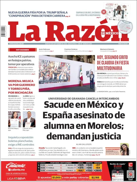 Portada de La Razon