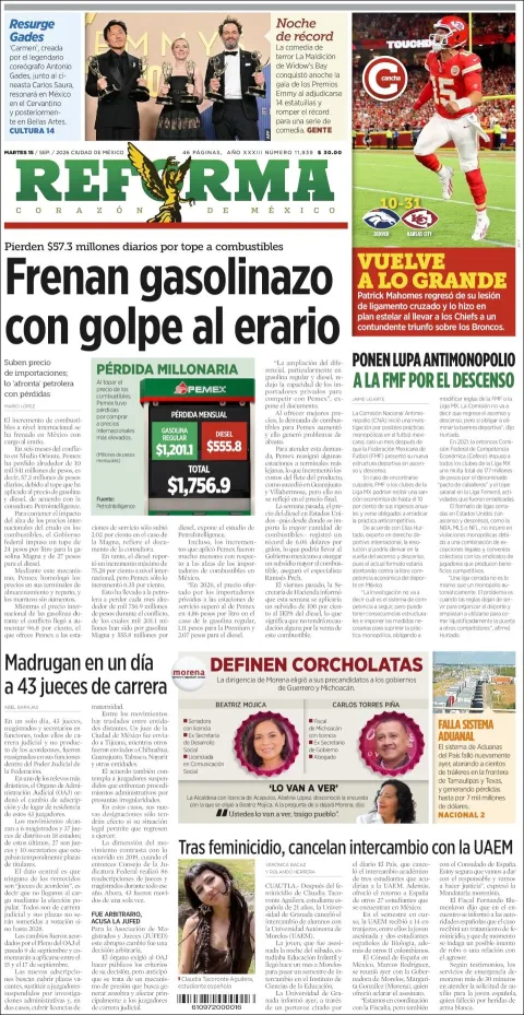 Portada de Reforma