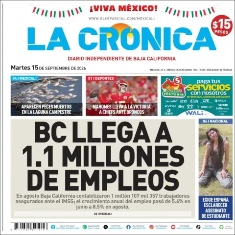 Portada de La Cronica