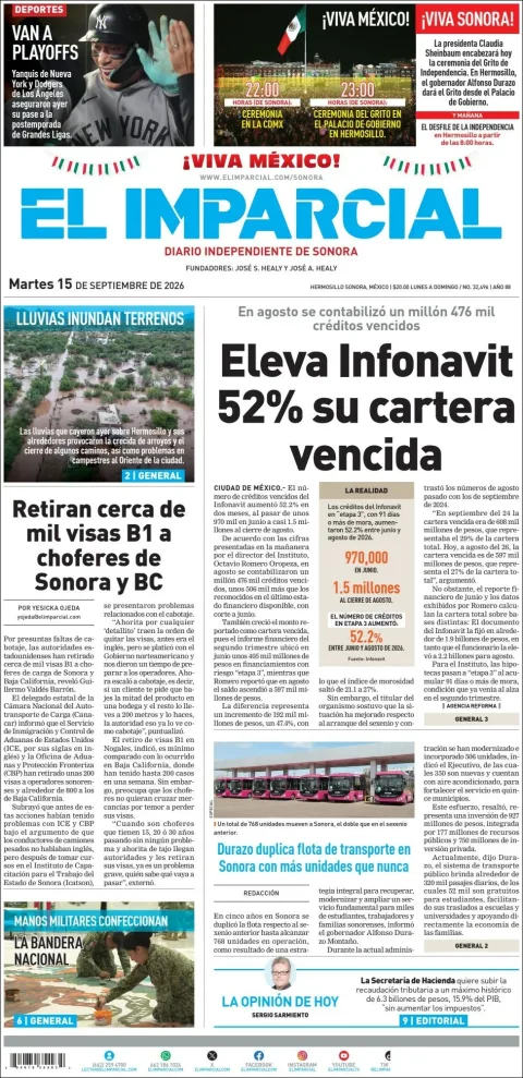 Portada de El Imparcial