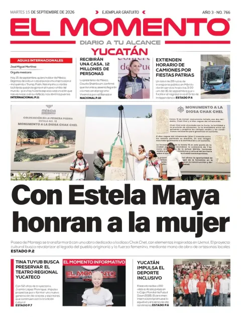 Portada de El Momento Yucatan