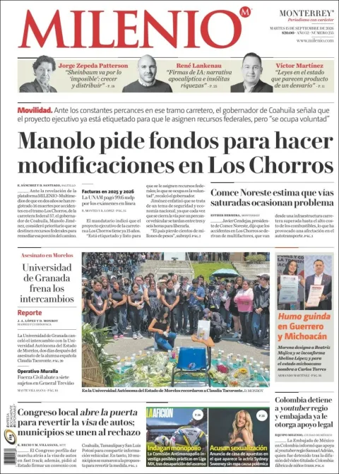 Portada de Milenio