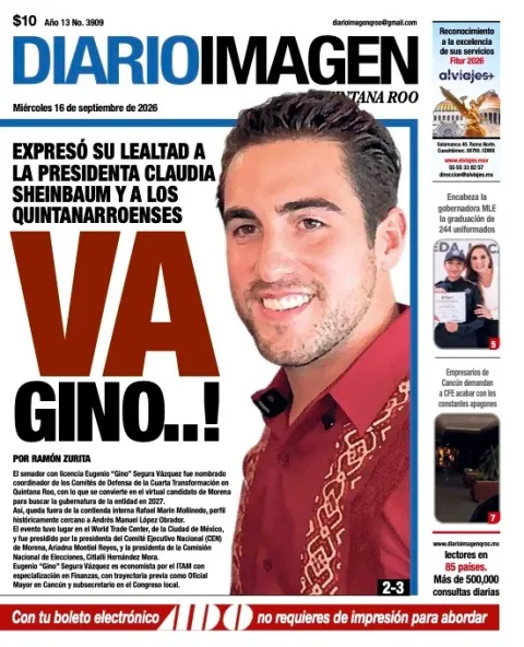 Portada de Diario Imagen Quintana Roo