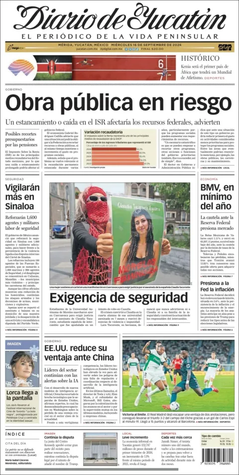 Portada de Diario de Yucatán