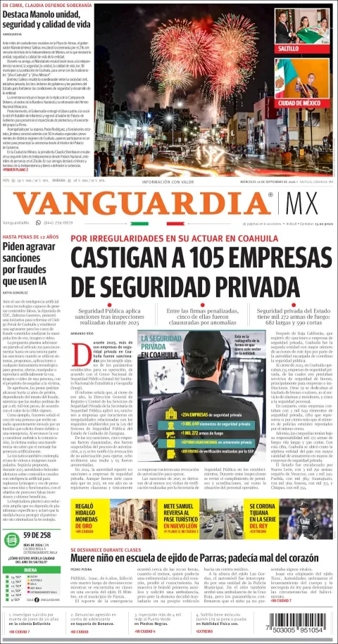 Portada de Vanguardia