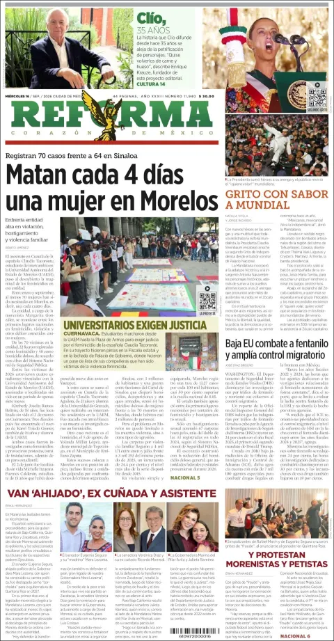 Portada de Reforma