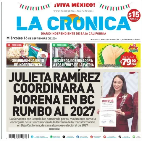 Portada de La Cronica