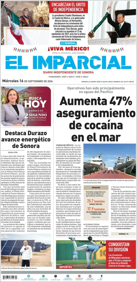 Portada de El Imparcial