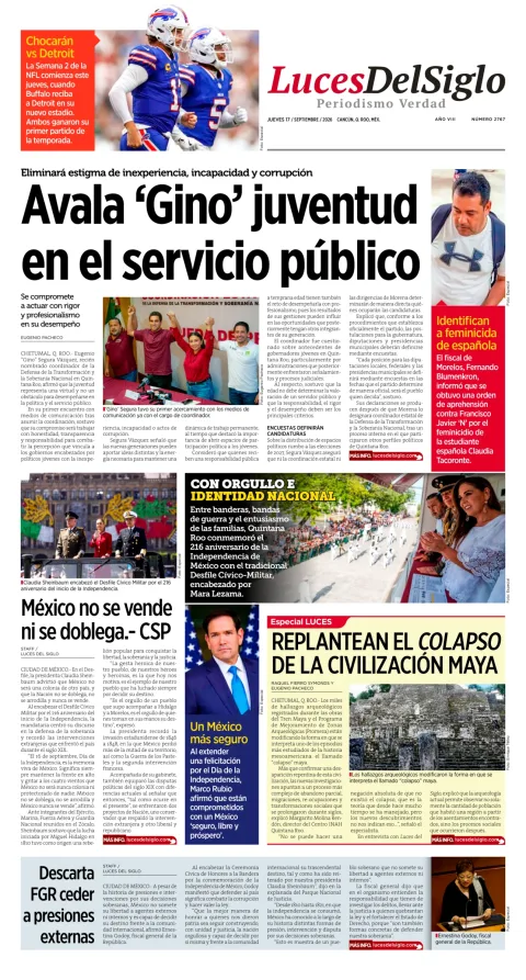 Portada de Luces del Siglo