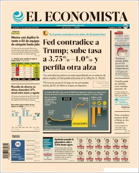 Portada de El Economista