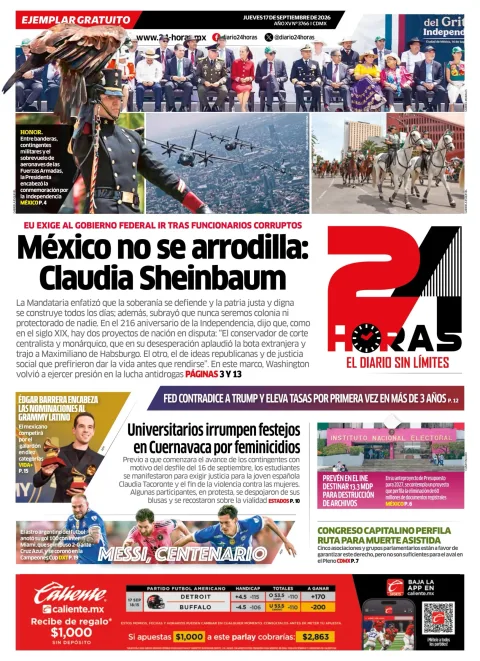 Portada de 24 Horas
