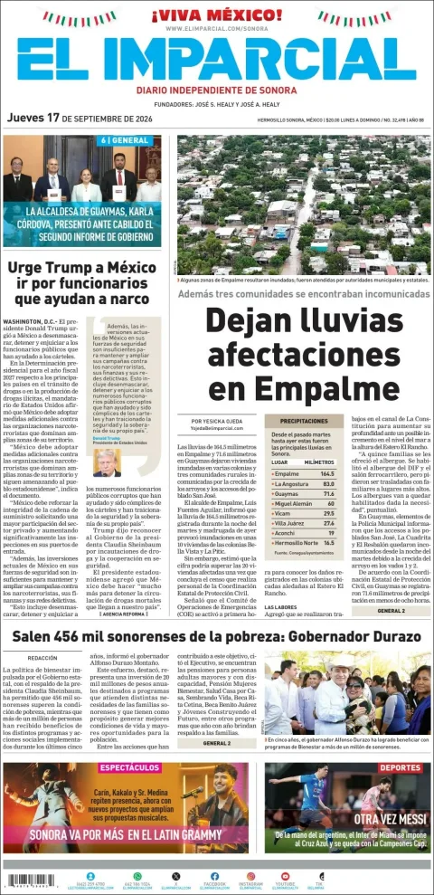 Portada de El Imparcial
