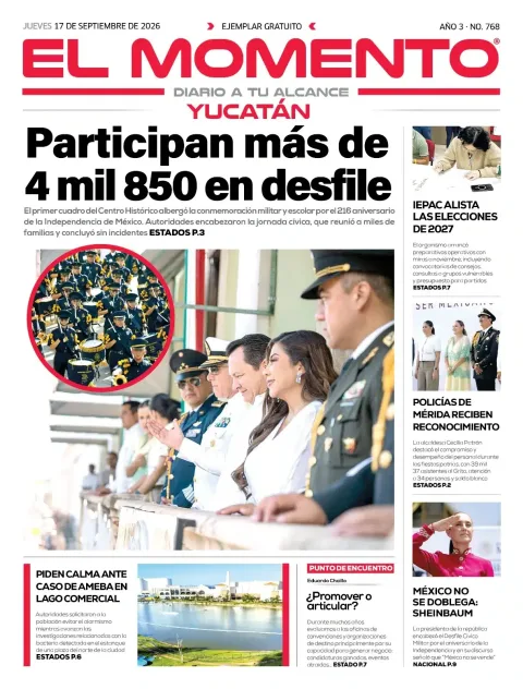 Portada de El Momento Yucatan