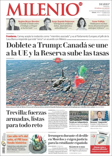 Portada de Milenio