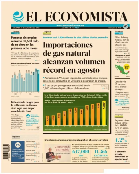 Portada de El Economista