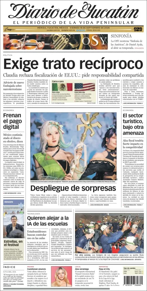 Portada de Diario de Yucatán