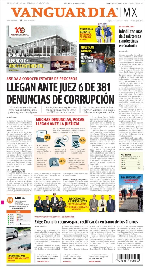 Portada de Vanguardia