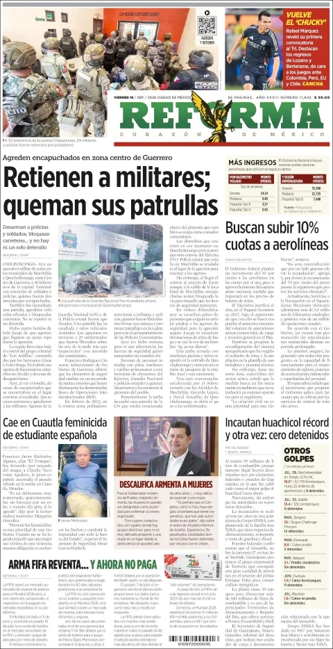 Portada de Reforma