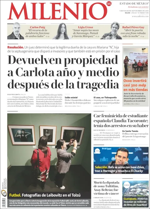 Portada de Milenio Edo de Mexico