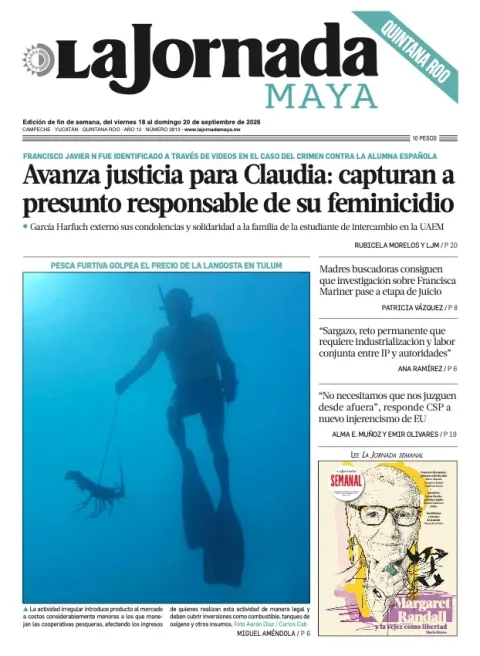 Portada de La Jornada Maya Quintana Roo